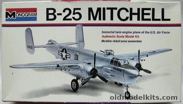 Monogram 1/70 B-25 Mitchell White Box, 6819 plastic model kit